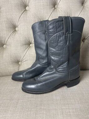 EUC Justin Women's Gray Roper Cowboy Boots size 6
